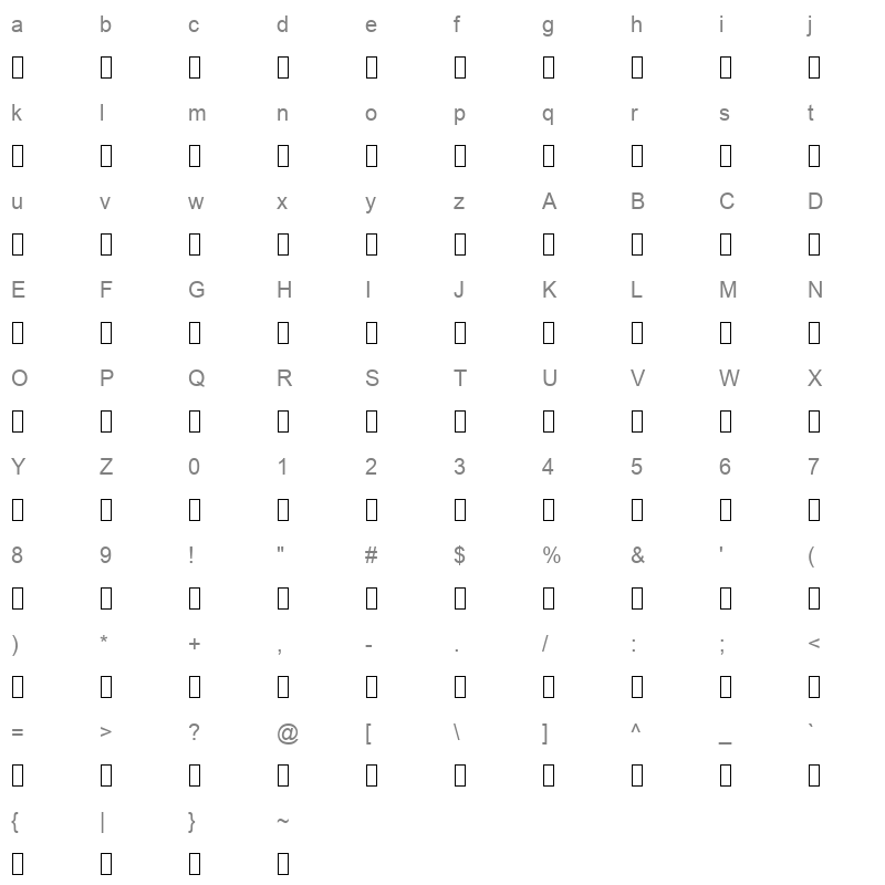 Samyak Devanagari Regular Character Map