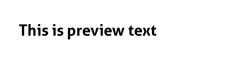 font preview of Aller Bold