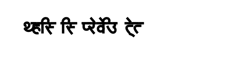 font preview of AMS Khadu Regular