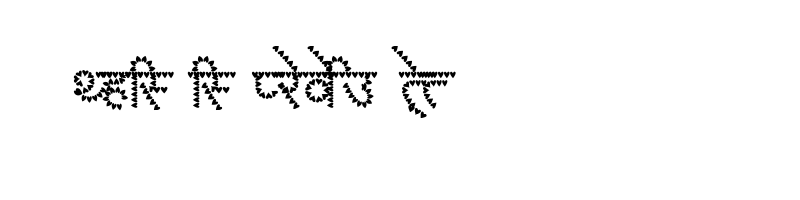 font preview of AMS Leafy 3 Regular