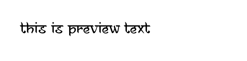 font preview of Ananda Namaste Regular