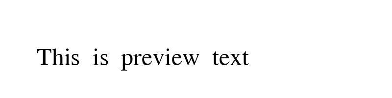 font preview of Nakula Regular