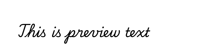 font preview of PlaywriteUSTrad Regular