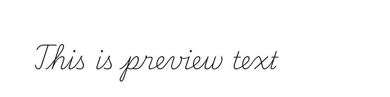 font preview of PlaywriteUSTrad Thin