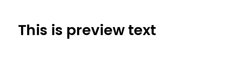 font preview of Poppins SemiBold