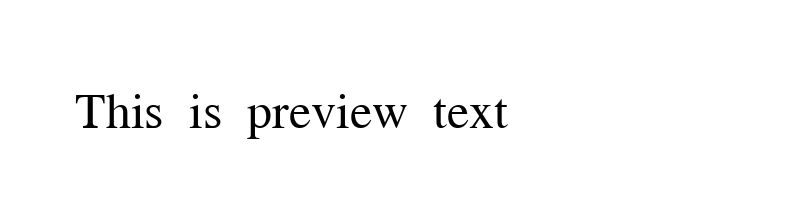 font preview of Sahadeva Regular